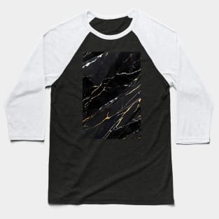 Elegant black marble design Baseball T-Shirt